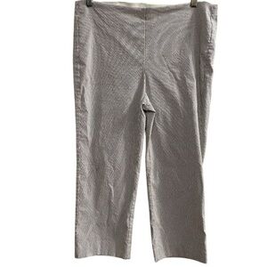 Chico's Women's Blue White Striped Capri Pants Size 16 Multicolor‎ Casual
